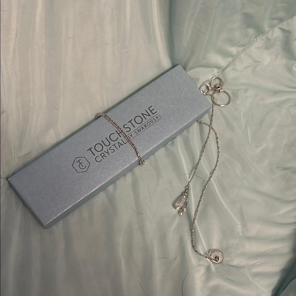 Touchstone Crystal Silver Necklace - image 3